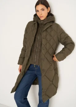 Piumino Pat trapuntato a rombi con gilet staccabil