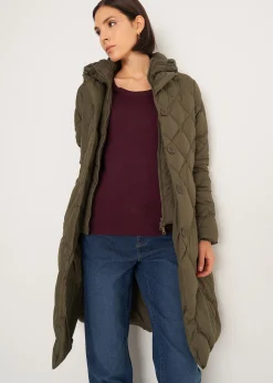 Piumino Pat trapuntato a rombi con gilet staccabil