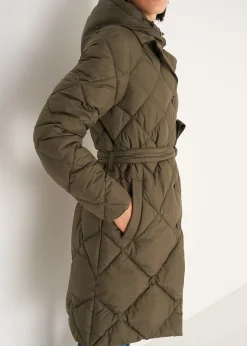 Piumino Pat trapuntato a rombi con gilet staccabil