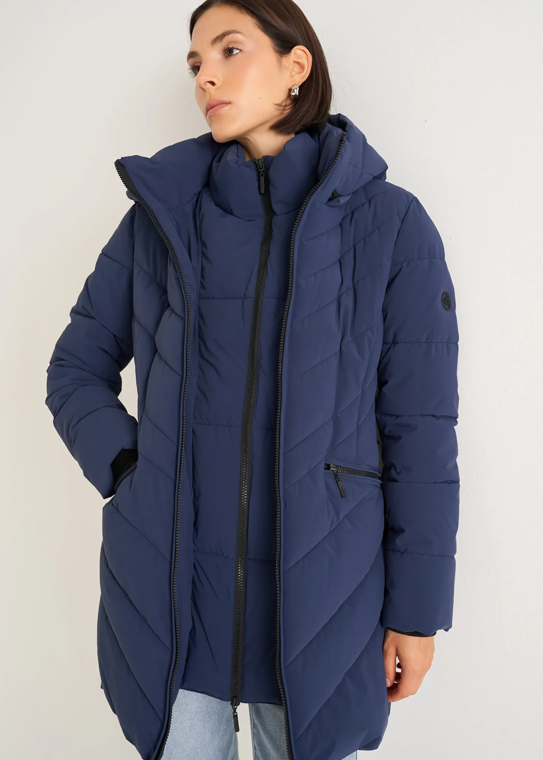 Piumino Piky con cintura
