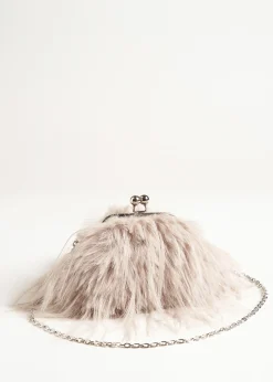 Pochette Bel in ecopelo lungo