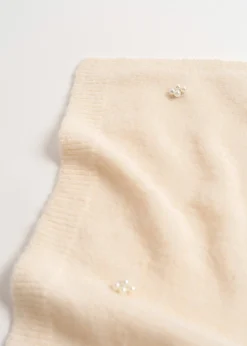 Sciarpa Sarym con micro perle