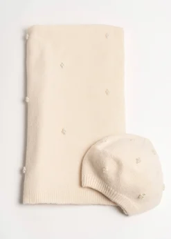 Sciarpa Sarym con micro perle