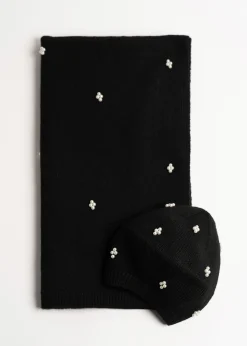 Sciarpa Sarym con micro perle