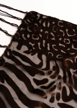 Sciarpa Shannon animalier devoré