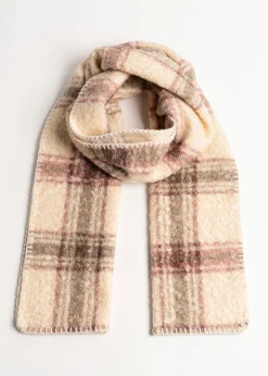 Sciarpa Shiny maxi check shearling
