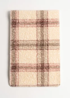 Sciarpa Shiny maxi check shearling