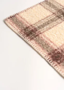 Sciarpa Shiny maxi check shearling