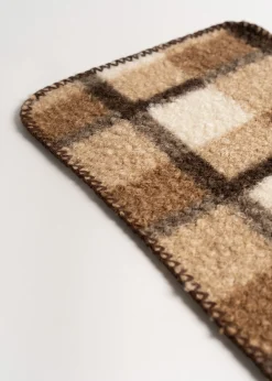 Sciarpa Shiny maxi check shearling