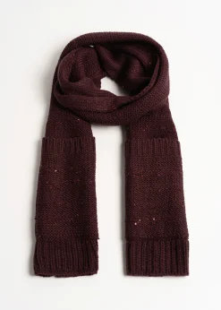Sciarpa Sindy con paillettes e tasche