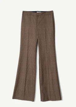 Tailleur a Quadri con Rever Ampio