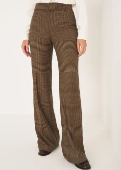 Tailleur a Quadri con Rever Ampio