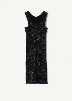 Top Taba traforato con strass