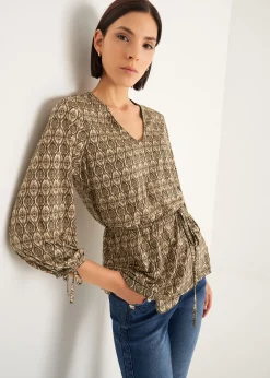 T-shirt Saffie con cinturina in vita