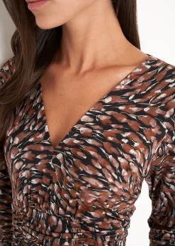 T-shirt Sandra con arricciatura in vita