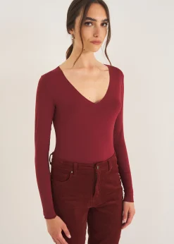T-shirt Sara con scollo a V