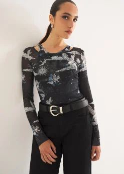 T-shirt Sasha stampa allover