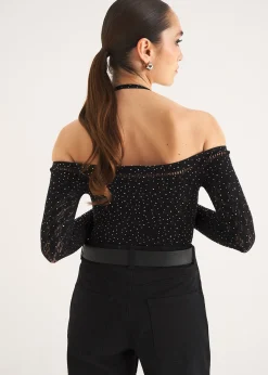 T-shirt Saul con strass