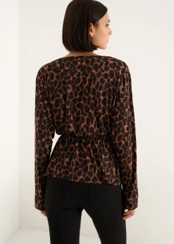 T-shirt Scarlett effetto incrociato
