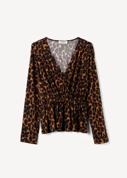 T-shirt Scarlett effetto incrociato