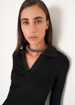 T-shirt Seymur con collo a camicia